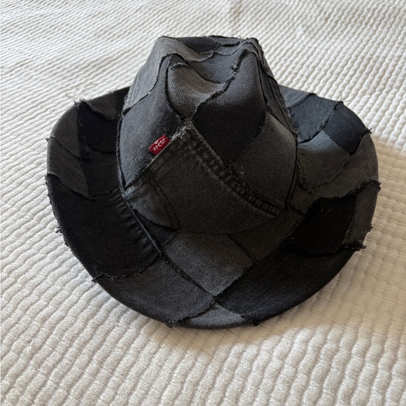 Levi’s Black Patchwork Denim Hat - Custom Made! Cowboy Carter Tour main image 6